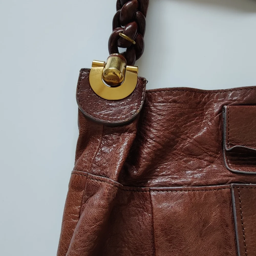 Chloe Lambskin Leather Heloise Large Hobo Satchel Bag